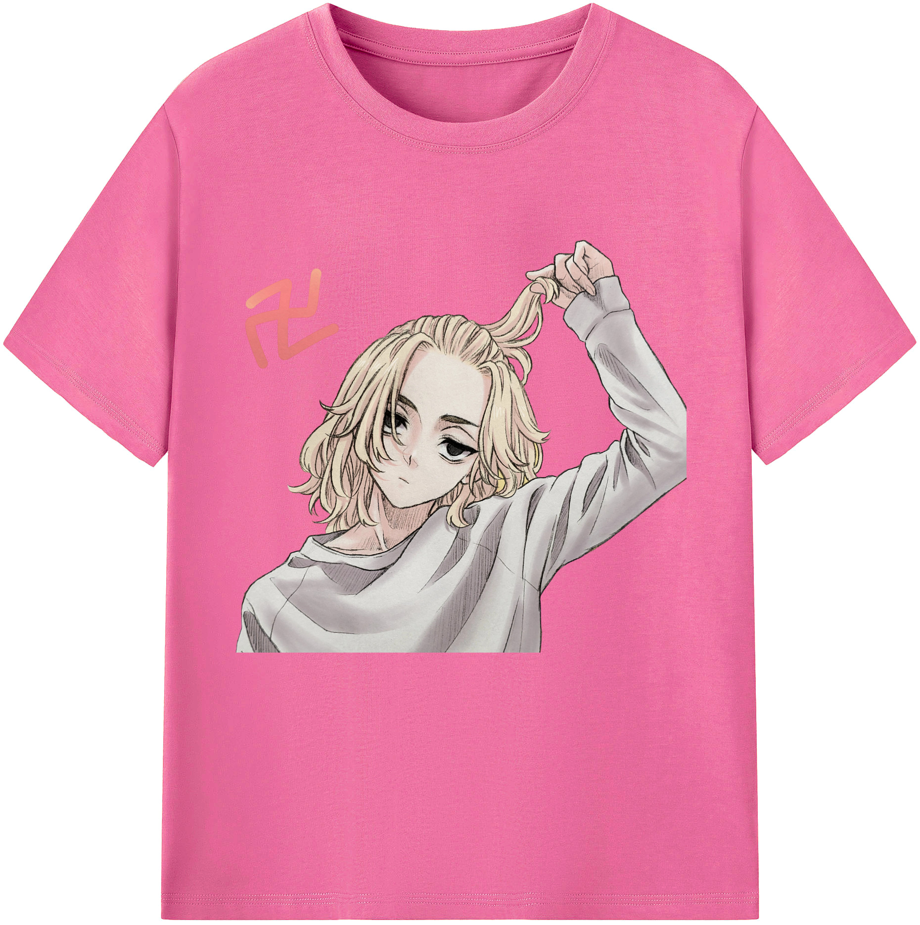 東京リベンジャーズ Tokyo Revengers レディースカジュアルプリントTシャツ（綿100％）